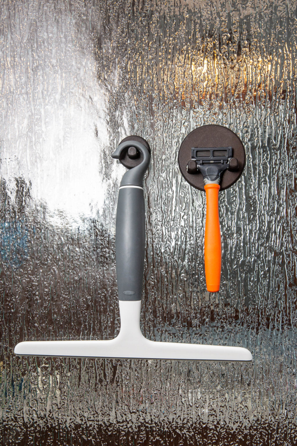 Magnetic Shower Door Hook for Glass Showers - No Drill Towel, Robe & Squeegee Holder