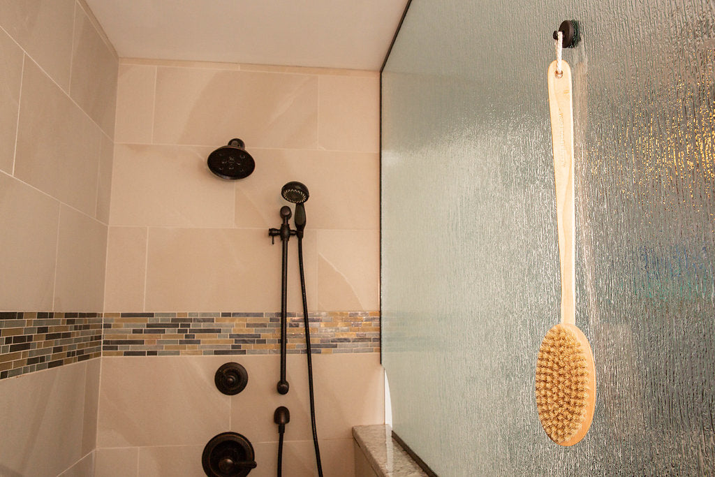 Magnetic Shower Door Hook for Glass Showers - No Drill Towel, Robe & Squeegee Holder